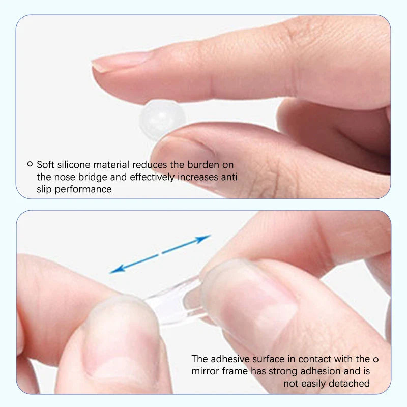 Anti-Slip Silicone Eyeglass Nose Pads – Invisible Self-Adhesive Air Cushion Nose Holders for Glasses Comfort & Fit Support