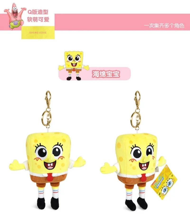 Anime Spongebob SquarePants Plush Toys – Patrick, Squidward, Mr. Krabs & Gary Stuffed Cartoon Toys, Birthday Gift for Kids