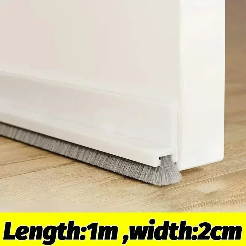 Self-Adhesive Door Sealing Strip – Gap Filler Brush for Windproof, Soundproof & Insect-Proof Doors