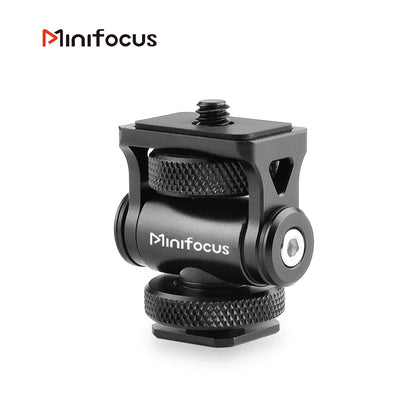 Minifocus Cold Shoe Monitor Holder – Adjustable 180° Tilt Mount for Camera Field Monitors & Microphones