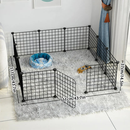 Indoor Dog Cage Wire Mesh Fence – Teddy Pet Escape Barrier