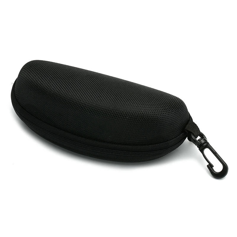 Portable Sunglasses & Eyewear Storage Case - Anti-Stress Black Eye Bag for Men's & Women's Glasses, Myopia and Flat Mirror Protection