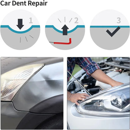 EAFC 21/18PCS Car Door Tool Kit - Inflatable Air Pump, Auto Window Door Opener, Fixing Gripper Tools, Long Reach Kit with Carrying Bag