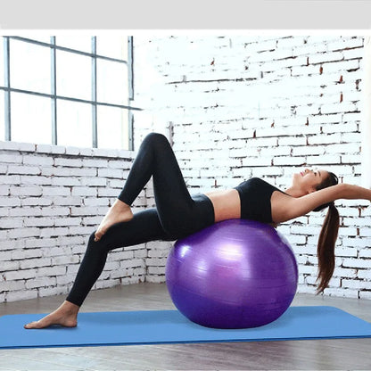 45cm PVC Fitness Ball – Thickened Explosion-Proof Yoga & Pilates Exercise Ball for Home Gym