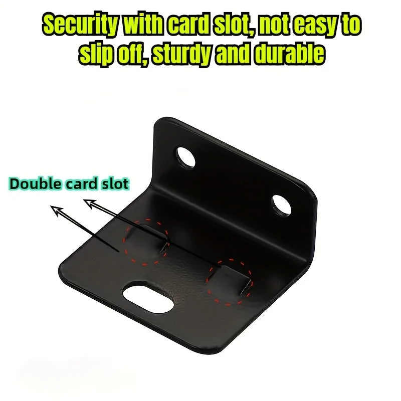 10Pcs Heavy-Duty L-Shaped Furniture Brackets with Screws – Durable Cabinet Support Racks for Easy Installation and Home Repair