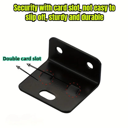 10Pcs Heavy-Duty L-Shaped Furniture Brackets with Screws – Durable Cabinet Support Racks for Easy Installation and Home Repair