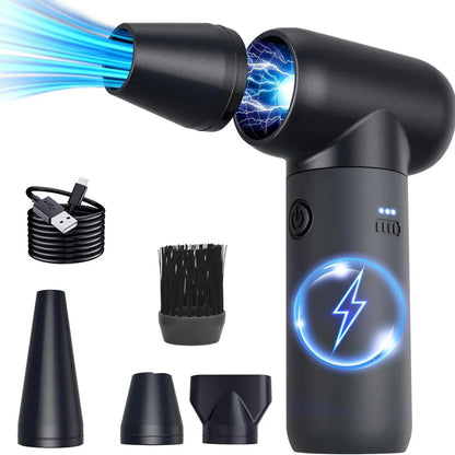 180,000RPM Jet Dryer Blower – Portable Electric Air Duster with 3 Wind Speeds for Car, Keyboard, Computer, and Camping Cleaning