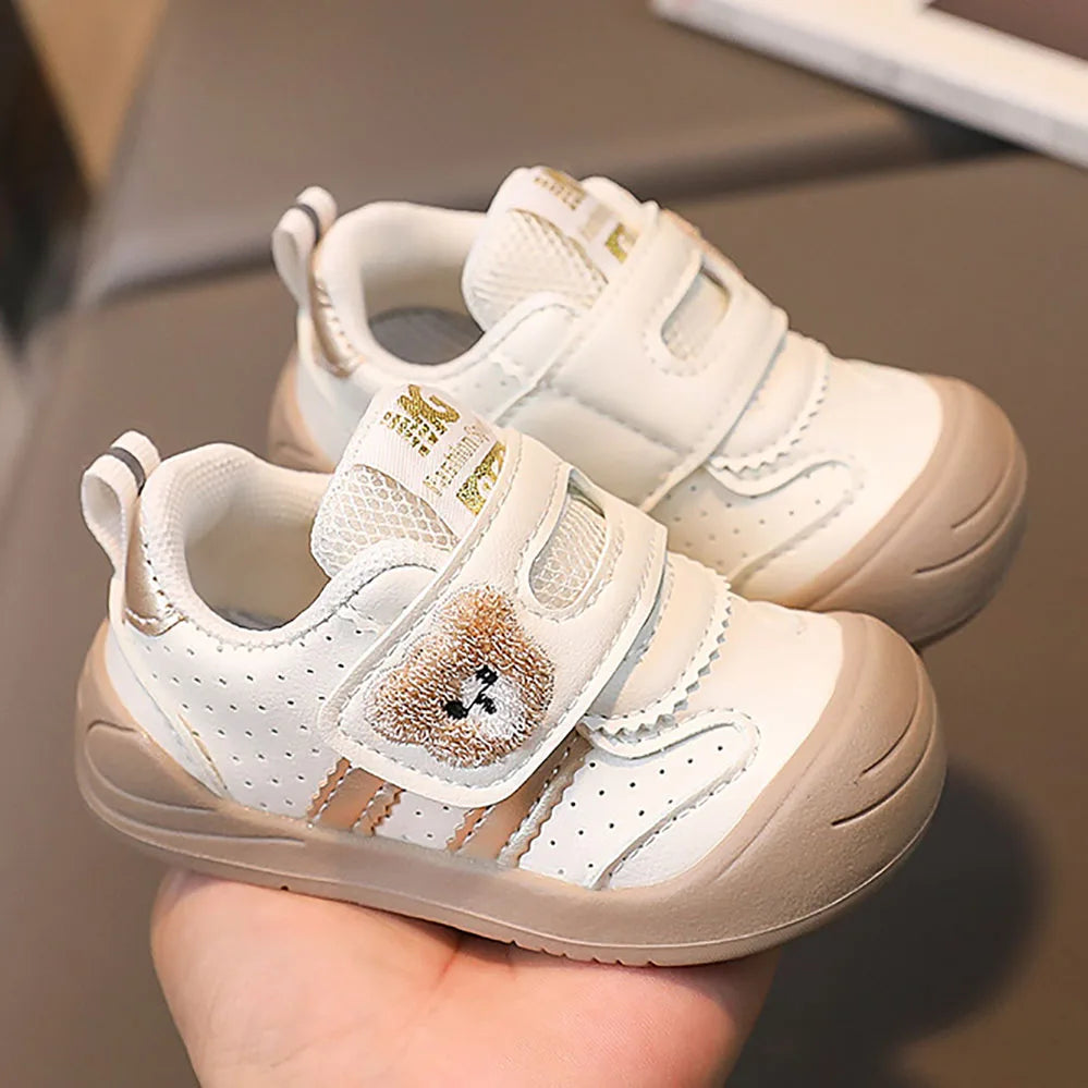 2025 Toddler Shoes — PU Leather Soft-Sole Sneakers for Baby Boys & Girls, Ergonomic First-Step Sport Shoes