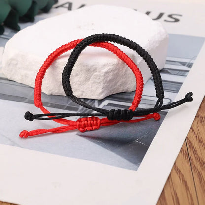 2/10PCS Lucky Red Rope Evil Eye Bracelets – Handmade Protective Wristbands for Men & Women