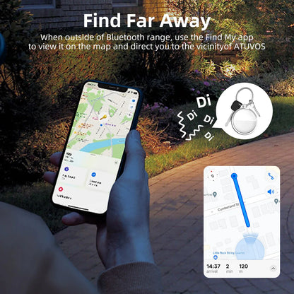 Mini GPS Tracker for Apple iOS — Find My App Compatible Smart Bluetooth AirTag for Child, Pet, Bike & Bag Loss