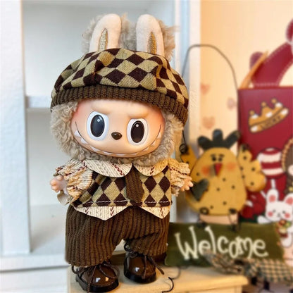 Labubu Outfit for 15cm Doll – Stylish Sports & Leisure Suit, Labubu Clothing Accessories (No Shoes)