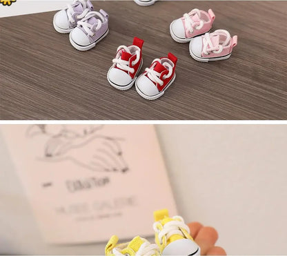 17cm LABUBU Cotton Doll Shoes - Casual Sports Footwear for Dolls, Accessories for Labubu Outfits (Only shoes)