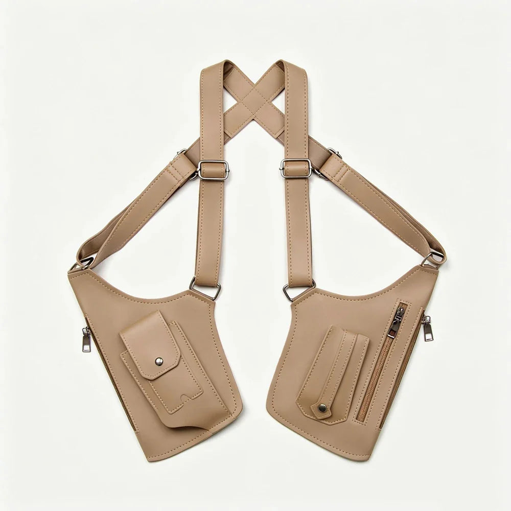Men's Retro Underarm Bag - Multifunctional Outdoor Cycling & Hiking Shoulder Phone Bag