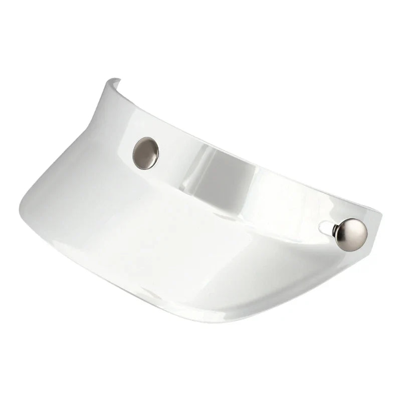 3 Snap-Button Universal Helmet Visor – Windproof Flip Shield for Open Face Motorcycles