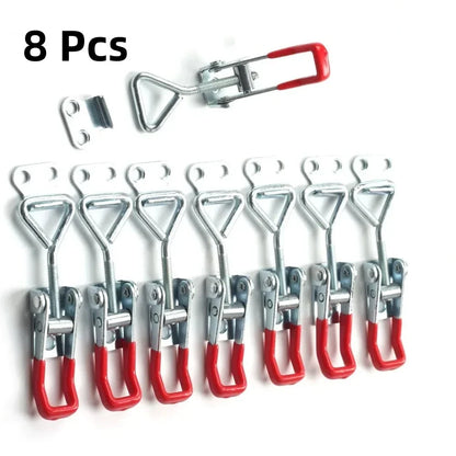 2/4/8/10Pcs Adjustable Toolbox Case - Metal Toggle Latch Clasp, Quick Release Clamp & Anti-Slip Push-Pull Toggle Clamp Tools