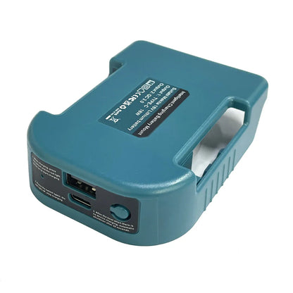 Makita 18V & 40V Battery Holder with USB & Type-C – Compatible with BL1840, BL1850, BL1860, Fast Charging Adapter for Makita Chargers
