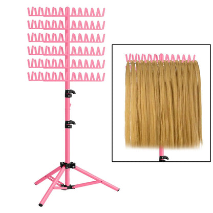 Hair Braiding Rack | 2-Sided Adjustable Height Braid & Hair Extension Holder for Salon & Home Use