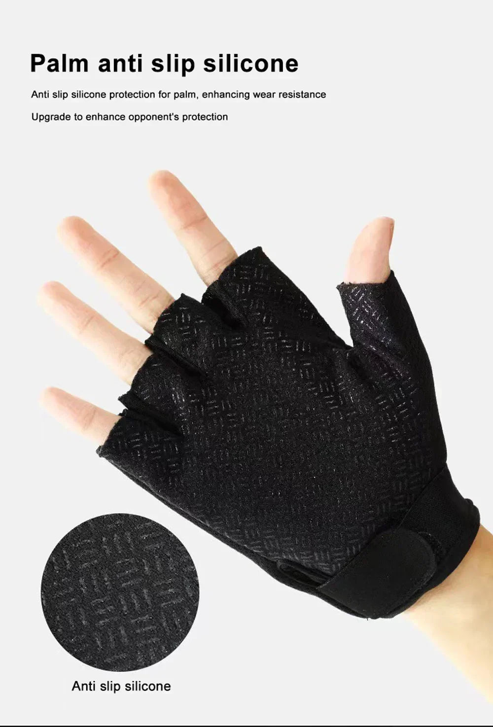 Fingerless Riding Gloves – Non-Slip Half Finger Gloves for Motorcycle, Cycling, Climbing, Hiking & Outdoor Sports
