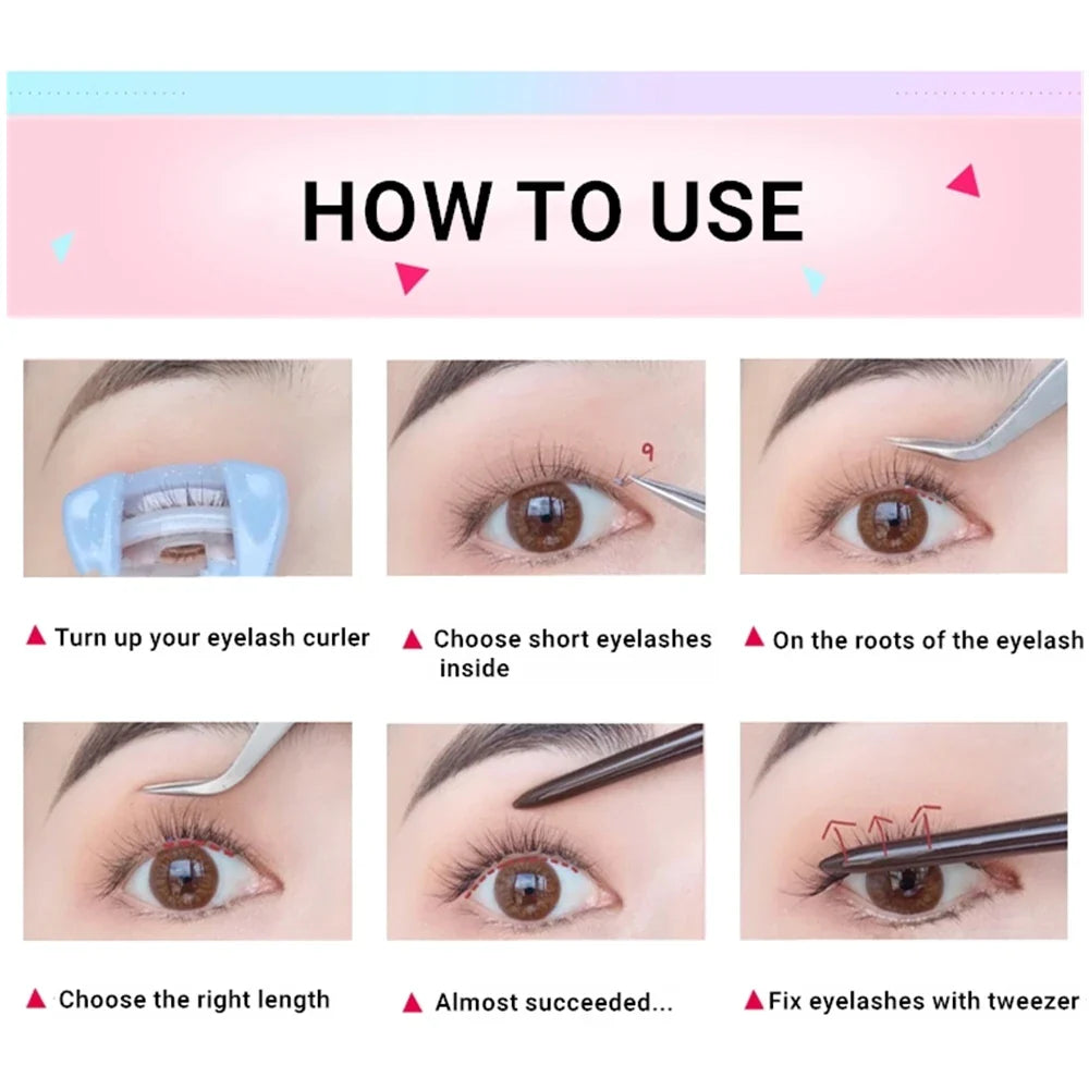 32 Rows Individual Eyelash Extensions – Professional Cluster Lashes for Grafting, Large Capacity by Flowerknow