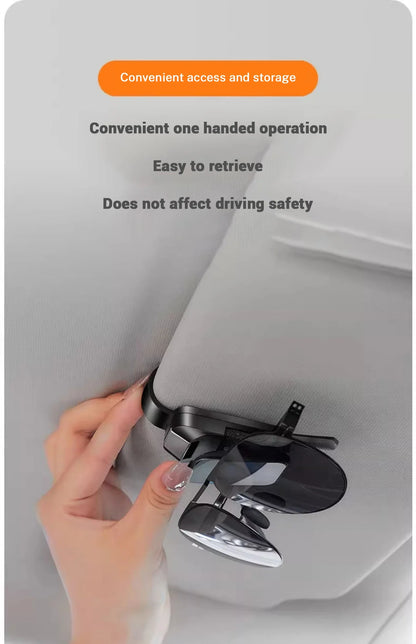 Car Sun Visor Glasses Clip – Interior Eyeglasses Storage Holder for Tesla Model 3, S, X, Y, Cybertruck & Roadster
