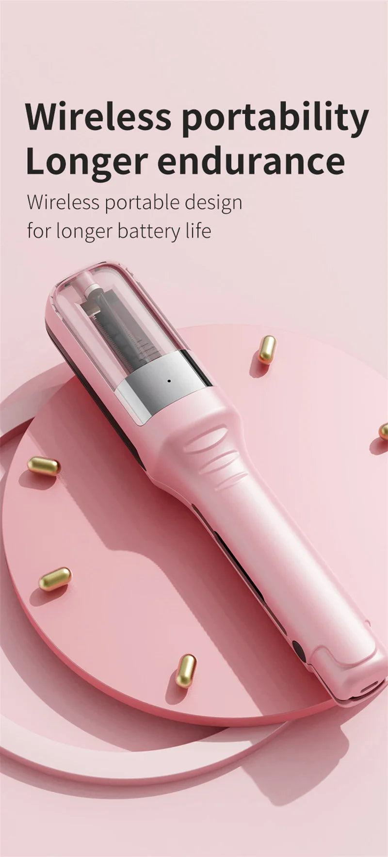 Professional Cordless Hair Ends Trimmer – Automatic Split Remover for Dry, Damaged, Brittle Hair in Women