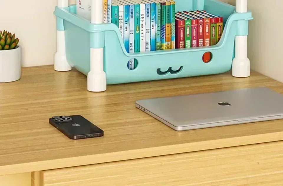 4 Layer Toy Storage Trolley & Bookshelf - Kids Organizer, Snack Rack, Bathroom & Kitchen Storage