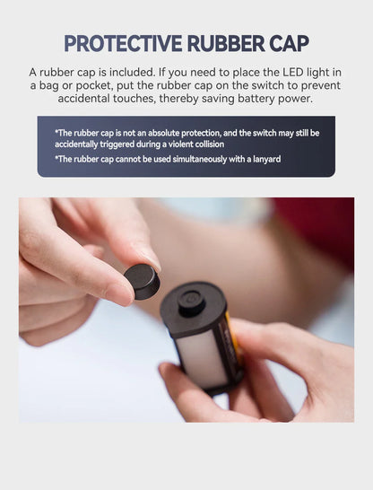 TTARTISAN Mini LED Fill Light - Magnetic Mount Retro Film Style Video Light, 0.5W, 3000/4500/6000K, CRI 95+, 300mAh Cold Shoe