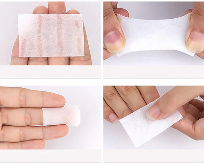 100–1000PCS Lint-Free Cotton Pads – Professional Nail Wipes for Gel Polish Removal & Nail Art Cleaning