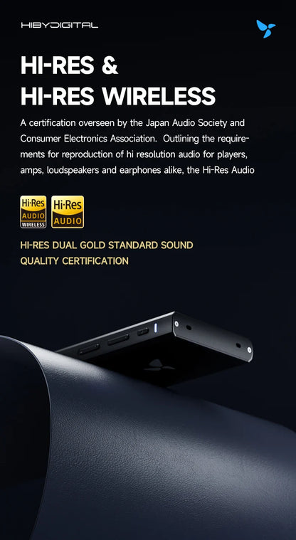 HiBy Digital M300 Android 13 Music Player - MP3, HiFi Audio, Bluetooth, WiFi, USB DAC, DSD, FM Radio, Dual Mic, Built-in Speaker, 29hr Battery