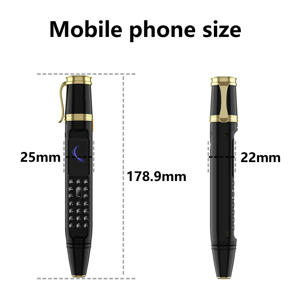 SERVO BM111 3-in-1 Magic Voice Pen Phone – Portable Dual SIM Mobile, Bluetooth Dial Recorder, and Original Telephone Device