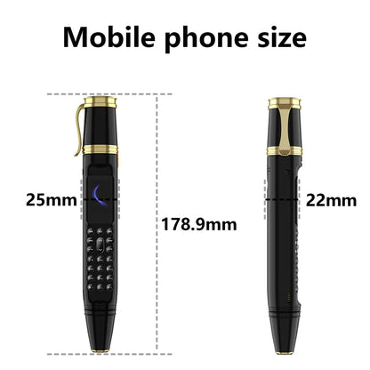 SERVO BM111 3-in-1 Magic Voice Pen Phone – Portable Dual SIM Mobile, Bluetooth Dial Recorder, and Original Telephone Device