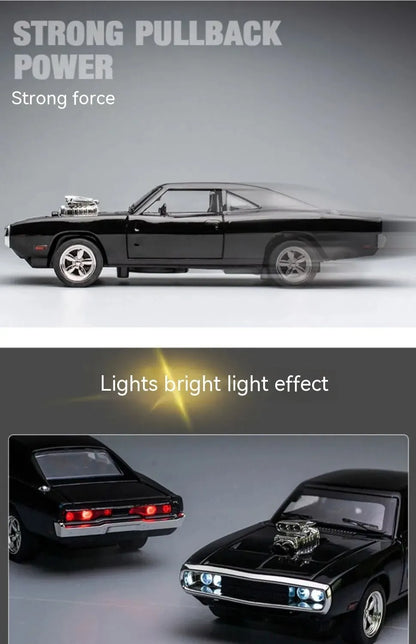 1:32 1970 Charger Alloy Diecast Model Car – Pull-Back Mini Vehicle Toy for Kids & Collectors