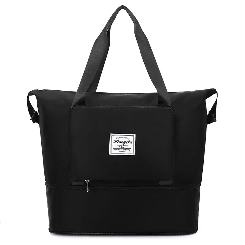 Large Capacity Travel Bag — Expandable, Waterproof, Foldable Luggage Organizer
