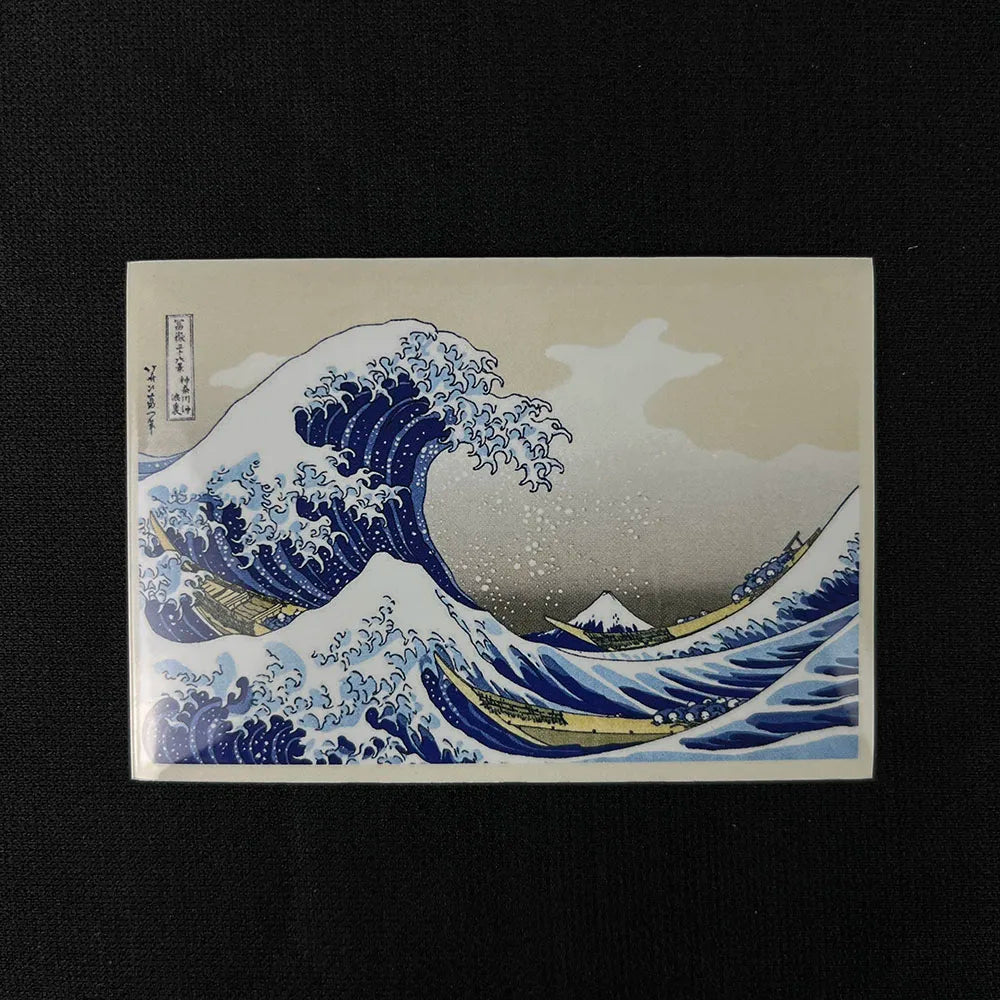 60PCS Multi-Size Trading Card Sleeves – Surfing Pattern Cartoon Card Protectors for MTG, PKM & YGO
