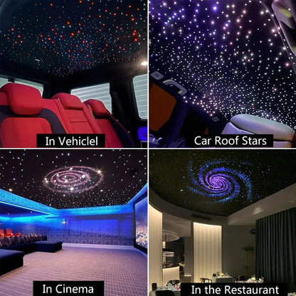 20W Dual Color Twinkle Car Roof Star Light – RGB Meteor Music APP Control, Sparkling Starry Sky Atmosphere Light