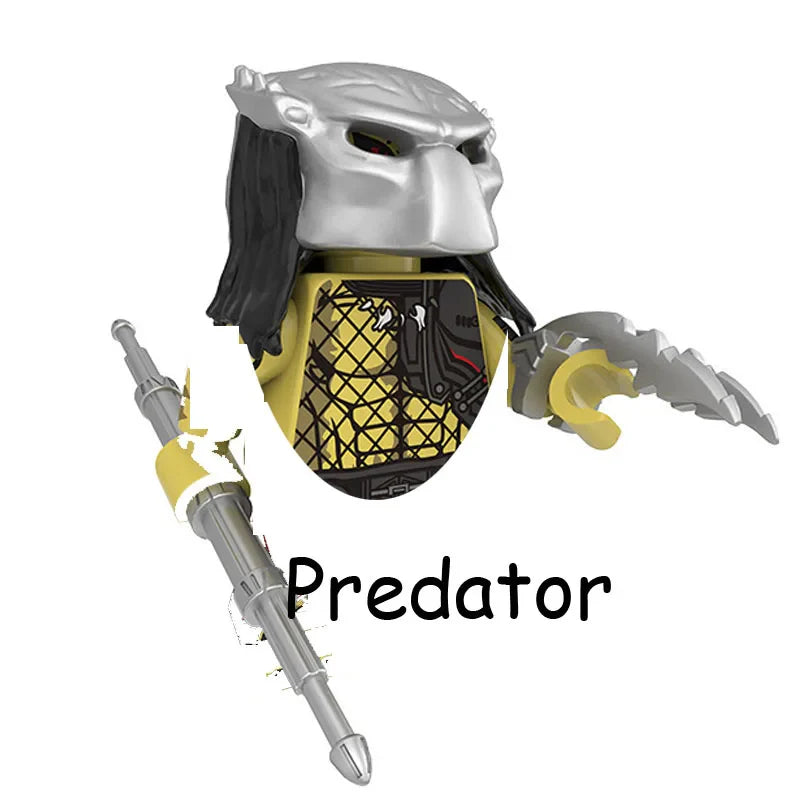 Terminator vs Predator & Alien Building Blocks – Robot War Action Figure Toy for Kids