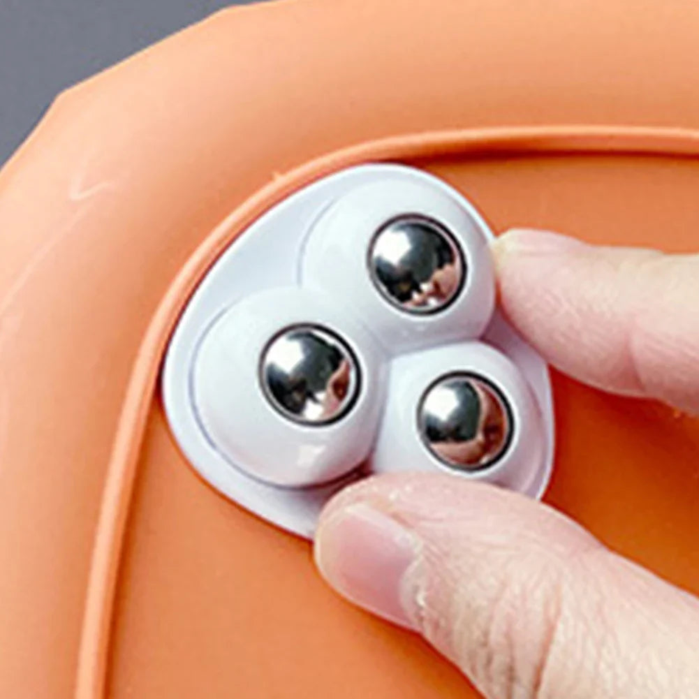 Stainless Steel Self-Adhesive Caster Wheels: 20-4PCS Mini Swivel Wheels - Universal 360° Rotation Pulley for Furniture and Trash Can