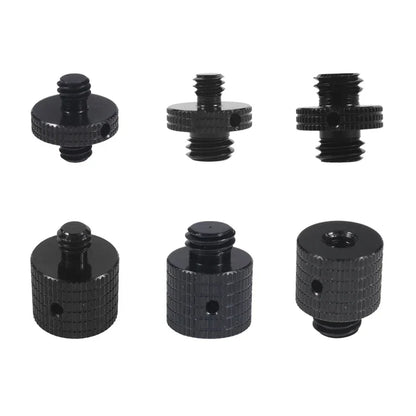 Reinforced Camera Screw Adapter - 1/4 to 3/8 Inch Male Female Thread Converter for Tripod Monopod Ball Head Light Bike Mount