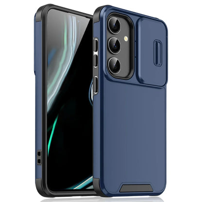 Samsung Galaxy S Series Slide Camera Armor Case – Compatible with S21/S22/S23/S24/S25 Ultra & FE Models