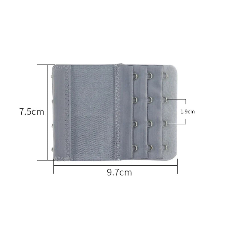 4-Row 4-Hook Bra Extender Set – Adjustable Strap Buckle for Bra Extension, Sewing Tool & Intimates Accessories