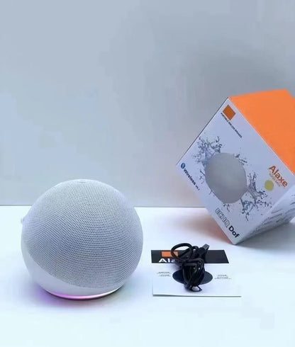 Alaxe Mini Bluetooth Speaker – Wireless Outdoor RGB Spherical Subwoofer for Home & Travel