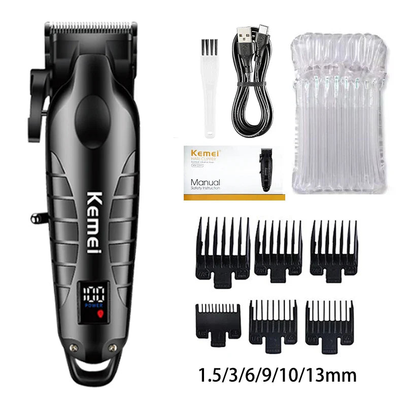 Kemei Hair Clipper Kit — Electric Trimmer & Shaver for Men, KM-2290/2293/1102