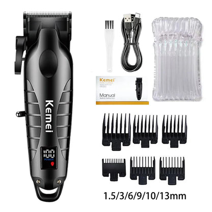 Kemei Hair Clipper Kit — Electric Trimmer & Shaver for Men, KM-2290/2293/1102