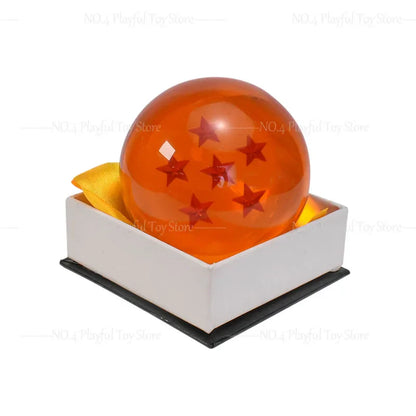 7.6cm Dragon Ball Anime Figure — 1-7 Star Orange Resin Crystal Globe, Large Desktop Ornament, Toy Collection Gift
