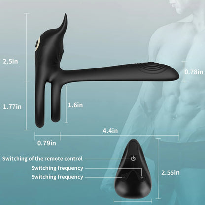 Wireless Remote Vibrating Penis Ring – Couples Cock Ring Stimulator for Delay Ejaculation and Enhanced Pleasure
