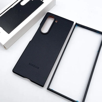 Luxury Eco-Leather Business Case for Samsung Galaxy Z Fold 6 5G – High-Quality Protective Cover
