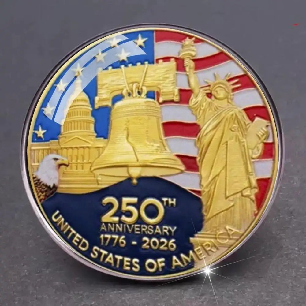 250th Anniversary USA Commemorative Pin - Liberty Eagle Patriotic Badge Brooch 1776-2026 Collectible Gift