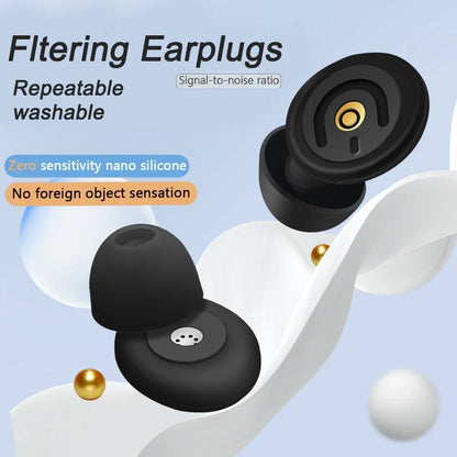 Soft Reusable Noise Reduction Earplugs – Hearing Protection for Concerts, Travel, Work & Sleep