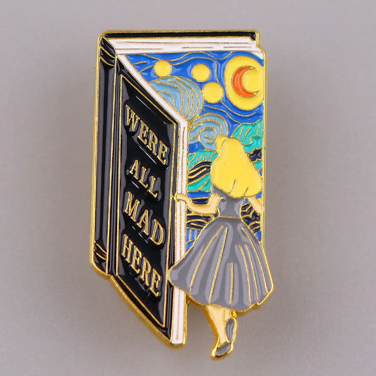 Starry Sky Enamel Brooches for Women — Fairy Tale Lapel Pins, Backpack & Clothing Accessories, Perfect Gift