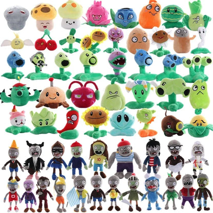 Plants vs Zombies 2 Plush Toys Set Peashooter Sunflower PVZ Game Character Stuffed Anime Dolls Soft Kids Gift Collection Plushies